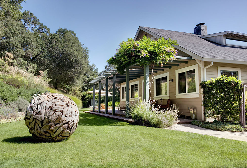 Architectural-Salvage-Sonoma-sculpture-exterior-Sonoma-Residence-Antonio-Martins-Interior-Design